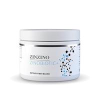 ZinZino Zinobiotic+ Poudre de fibres alimentaires - Complexe multi-fibres - Coquilles de psyllium et farine de guar - Santé intestinale - Débarrassement du ventre - Renforcement du système immunitaire
