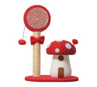 Ziociura Accessoires pour Chats, Griffoirs, Besoins des Animaux, Griffe Affûtée, Chats, pour Petits Chats et Chatons, Rouge