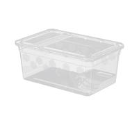 Ziociura Boîte D'élevage pour Reptiles, Habitat Transparent, Terrarium, Animal, Conteneur de Transport, Hermétique, Portable, en Polypropylène, Convient à, avec Terrasse