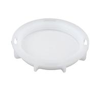 Ziociura Couvercle de Conteneur IBC, Bouchon de Réservoir de Liquide, Accessoires pour Conteneurs IBC Destinés Au Stockage dans L'industrie Alimentaire, 62 mm d'épaisseur Blanc
