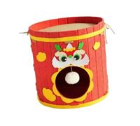 Ziociura Panier pour Chat D'intérieur, Maisonnette en Feutre, et Chaud, Cachette Fermée pour Chaton, Tunnels Superposés, Idéal pour Les Petits
