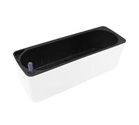 Ziociura Pot de Fleurs Rectangulaire à Arrosage Automatique, en Plastique Résistant, avec Compartiment Séparé pour des Racines Saines et Indicateur Visuel.,