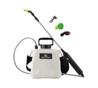 Ziociura Pulvérisateurs électriques à Pompe, Lances Télescopiques pour L'arrosage du Jardin, pour L'intérieur et L'extérieur, 5L Blanc