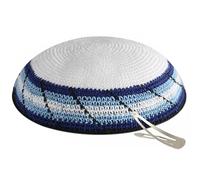 Zion Judaica Kippah Kippa Lot de Pinces à kippa ou kippas Simples, Israélien, Taille Unique