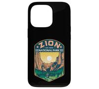 Zion National Park Outdoor Retro Vintage Utah Randonnée Trail Coque pour iPhone 13 Pro