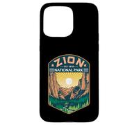 Zion National Park Outdoor Retro Vintage Utah Randonnée Trail Coque pour iPhone 15 Pro Max