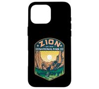 Zion National Park Outdoor Retro Vintage Utah Randonnée Trail Coque pour iPhone 16 Pro Max