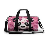 Zion National Park Sac de sport pour homme et femme avec compartiment, Coton Panda Rose, 17.7in/9in/9in