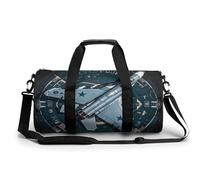 Zion National Park Sac de sport pour homme et femme avec compartiment, Jet de chasse de l'armée de l'air, 17.7in/9in/9in