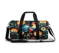 Zion National Park Sac de sport pour homme et femme avec compartiment, Motif d'art populaire polonais, 17.7in/9in/9in