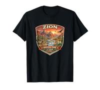 Zion National Park Utah Nouveauté Design Graphique Souvenirs T-Shirt