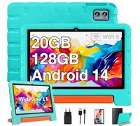 ZIOVO Tablette 10 Pouces Android 14 Tablettes,20Go RAM+128Go ROM(TF 1To),Widevine L1,WiFi 6 Tablette,Octa-cœur,6000mAh|5+8MP|BT 5.0 |Contrôle Parental Tablettes avec EVA Cas-Vert