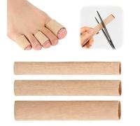 ZIOYANE Lot de 3 protections d'orteils coupables en silicone anti-frottement pour gros orteils et doigts (nude)