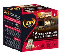 ZIP Energy Haute Performance Cubes Individuels en Sachet (Gris) x16 Firelighter Wrapped