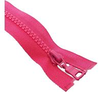 zip, Fermeture éclair à extrémité ouverte, 1 pièce, 5#, 15/20/25 cm, fermeture éclair à extrémité fermée, fermeture éclair en plastique colorée à verrouillage automatique(Rose,20cm)