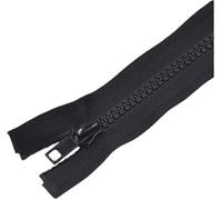 zip, Fermetures à glissière ouvertes, lot de 5 pièces, 40/60/70 cm, for bricolage, couture, vêtements, artisanat(Black,60cm)