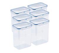 ZIP Premium Lock&Lock HPL813 Lot de 6 boîtes de conservation multifonctions 1,8 l Passe au lave-vaisselle