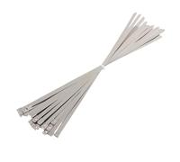 Zip Ties Inoxidable 10 20 50 pièces 12mm 0.47 pouces enveloppe d'échappement multi-usages 304 en acier inoxydable attache de câble métallique attaches zippées autobloquantes(50pcs,12x650mm)