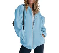 Zip Up Hoodie Women, Cozy Hoodies for Women with Pockets for Everyday Wear, Outdoor Activities, Travel (Lake Blue,TTG)