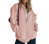 Zip Up Hoodie Women, Cozy Hoodies for Women with Pockets for Everyday Wear, Outdoor Activities, Travel (Pink A,Grand)