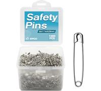 ZIPCCI Lot de 1 000 épingles à nourrice de 2,8 cm, Petites épingles à nourrice, plaquées Nickel