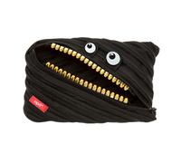 ZIPIT Grillz Trousse pour Enfants | Trousse Scolaire Grande capacité | Trousse à Crayons pour l'école et Le Bureau (Noir)