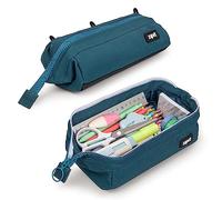 ZIPIT Lenny - Trousse à crayons | Grande capacité | Trousse à crayons pour école, collège et bureau (bleu sarcelle)