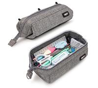 ZIPIT Lenny - Trousse à crayons | Grande capacité | Trousse à crayons pour école, collège et bureau (gris)