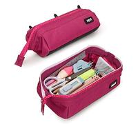 ZIPIT Lenny Trousse à crayons pour filles | Trousse à crayons de grande capacité | Trousse à crayons pour école, collège et bureau (rose)