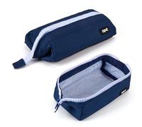 ZIPIT Lenny Trousse Scolaire, Grande Capacité, Étui Multifonction Zippé à Large Ouverture, Bleu Marine