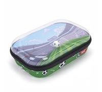 ZIPIT Trousse à Crayons avec Couvercle Transparent pour Garçons | Boîte de Football pour Fournitures Scolaires | Étui à Crayons Grande Capacité