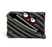ZIPIT Wildlings Trousse Scolaire pour Enfants, Étui Grande Capacité, Noir