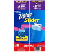 Ziploc Bags Slider Pack (120 CT Gallon Storage)
