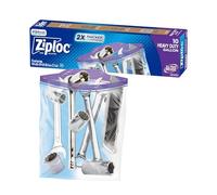 Ziploc Lot de 10 sacs de stockage alimentaires robustes avec fermeture par le haut