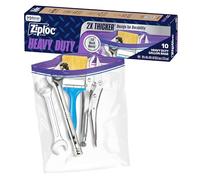 Ziploc Lot de 10 sacs de stockage alimentaires robustes avec fermeture par le haut