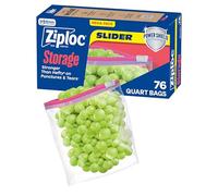 Ziploc Lot de 9 sacs de rangement à glissière 76 ct