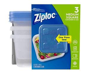 Ziploc Récipient carré Moyen - 3 CT