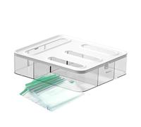 Ziplock Bag Storage Organizer, Clear Baggie Organizer for Kitchen, Food Bag Holders and Dispenser, Gallon Bag Storage Organizer, Quart Bag Storage Organizer, Sandwich Bag Organizer, Snack Size Bag