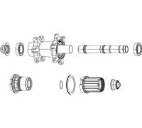Zipp Corps de roue libre pour moyeux ZM900