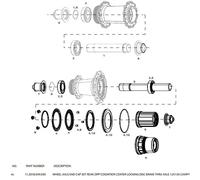 Zipp Embouts Pour Moyeux Arrière à Disque De Cognition Campagnolo