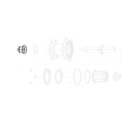 Zipp End Caps For Cognition Disc Rear Hubs Sram Xdr Noir 10 x 135 mm