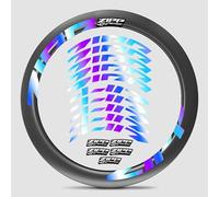 Zipp Firecrest 404 Carbon Wheel 2021 - Lot d'autocollants couleur personnalisée | Décalques résistants aux rayures et aux UV pour roues 404 (couleurs vives et style 1)