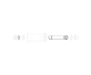 ZIPP Sram, AXLE Kit Front COGNITION V2 RB Unisexe Adultes, Noir/Noir