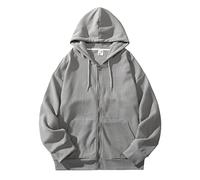 Zipped Sweat-Shirt À Capuche Homme Manches Longues Grande Taille Décontracté Veste à Capuche Hoodie Fermeture éclair Super Doux en Coton Riche et Confortable 2025 Veste à Capuches Pas Cher