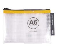 APLI - Sac accessoires A6 - EVA moussé - noir, bleu, jaune, rouge, vert, transparent - pack de 20