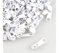 Zipper Fermeture Eclair, 30pcs 3# Fermeture Eclair Zipper Repair Réparation De Fermeture À Glissière（Blanc）