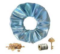 Zipper Hair Scrunchies, Soft Elastic Hairband Tie, 4.33 Inches Hairs with Hidden Pocket, Smooth Fabric Hair Accessory, Pocket with Minimal Style, Hairs Tie for Women Girls