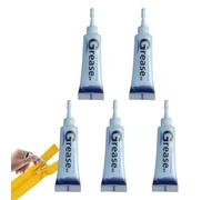 Zipper Lube - Lot de 5 graisses pour fermeture éclair - Lubrifiant pour charnière de porte - Empêche le bruit de porte de voiture - Graisse pour fermetures éclair de sacs et de vêtements - Élimine les
