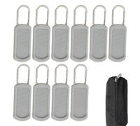 Zipper Pulls Replacements - Zipper Pulls, Detachable Zip ZipperS Pull Tabs, Removable Zip Replacement ZipperS Pull Tab, 10X Replacement Parts For Luggage, Clothing Coat, BAG, SUITCASE