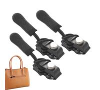Zipper Slider Replacement - 3-Piece Kit | Detachable Universal Metal Pullers For Heavy Duty Zipper Repair, Ideal For Coats, Clothing, Jeans, Boots, Bags, Luggage, Tents, Gear, Daily Use, And Travel